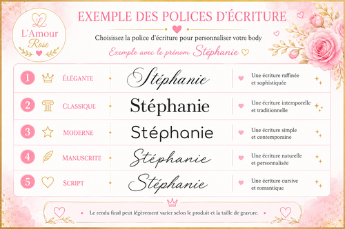 Body bébé personnalisé
