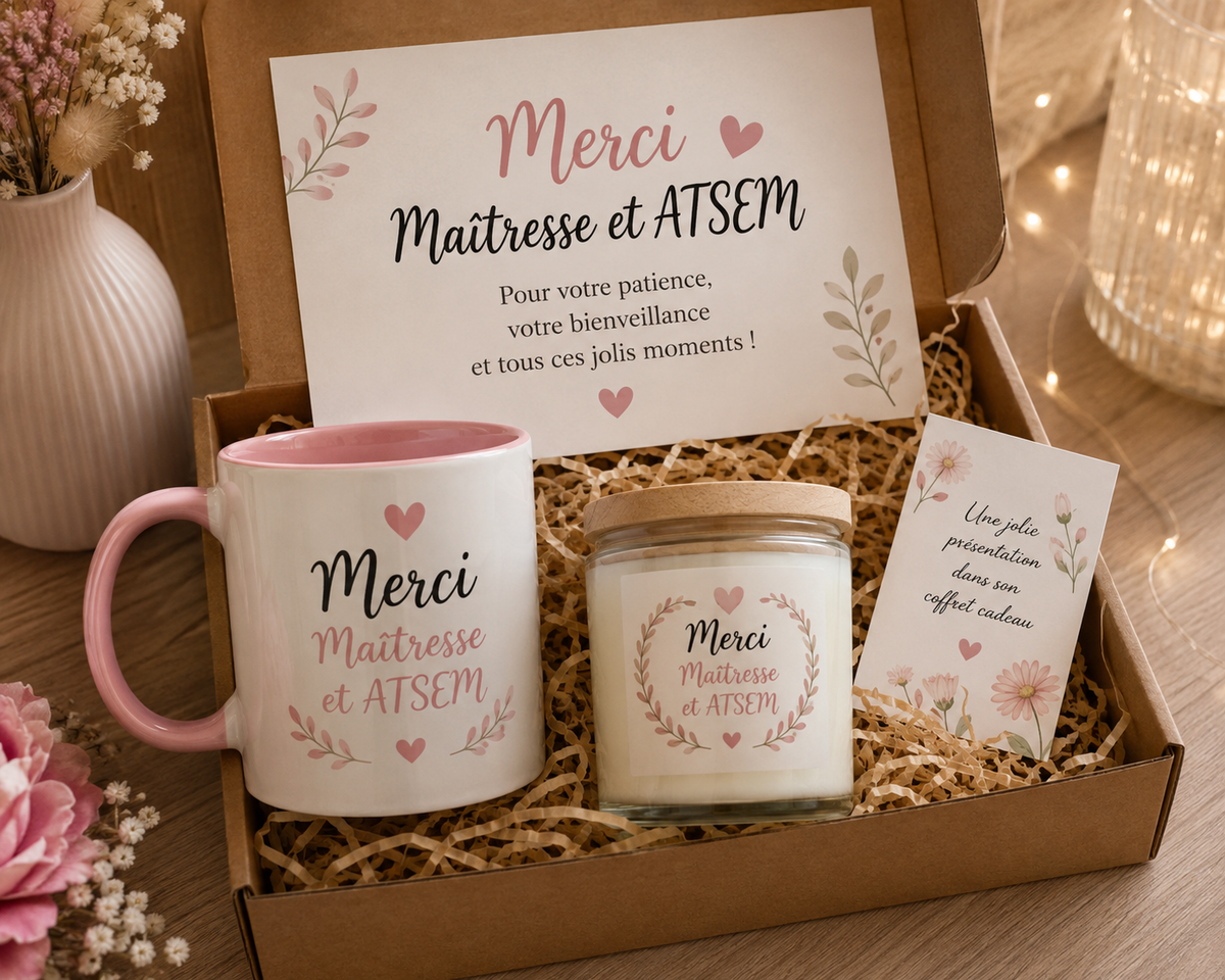 Coffret Merci Maîtresse / ATSEM / Nounou